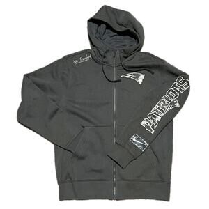 NWT Nike New England Patriots Gray Statement Full-Zip Hoodie Size Men's Small
